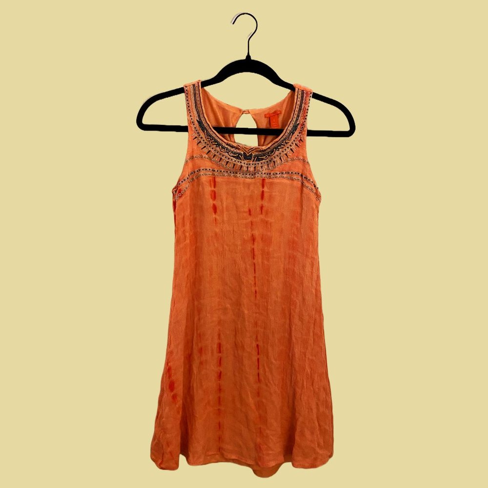 Chelsea and Violet Beaded Ribbed Sundress S